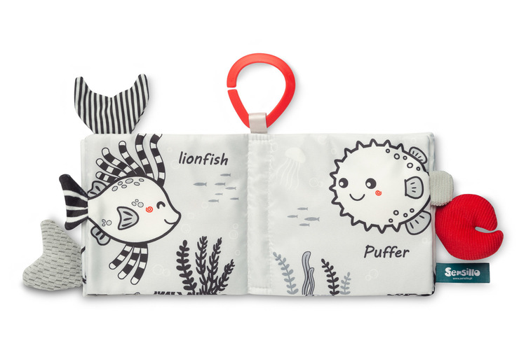 BLACK&WHITE TEXTILE BOOK DOLPHIN - Image 8