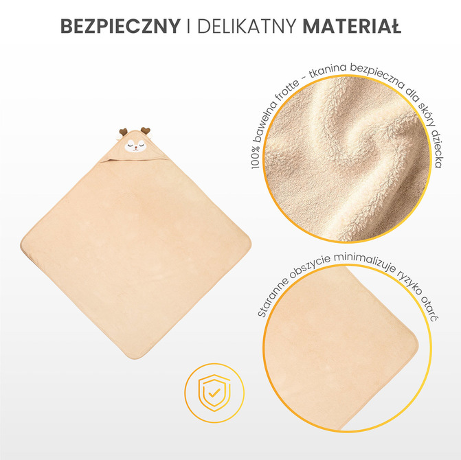 BATHFRIENDS BATH COVER 100x100 ROE BEIGE - Image 7