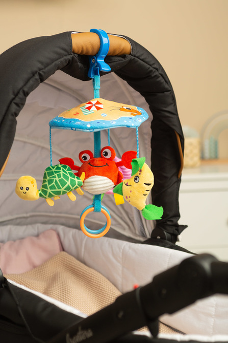 COLORFUL STROLLER CAROUSEL CRAB - obrazek 5