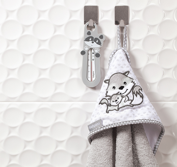 777/01 BATH THERMOMETER RACCOON GREY BabyOno - Afbeelding 3
