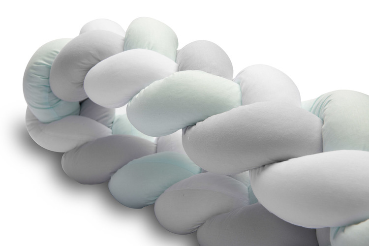 Braided Crib Bumpers 210 cm – smooth mint - Image 4