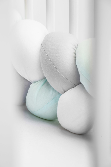 Braided Crib Bumpers 210 cm – smooth mint - Image 6