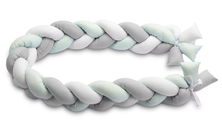 Braided Crib Bumpers 210 cm – smooth mint - Image 8