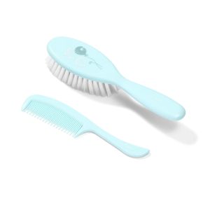 569/04 brush and comb supersoft bristles mint BabyOno