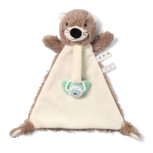 739 Cuddly toy with pacifier holder OTTER MAGGIE