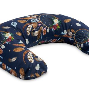PILLOWCASE FOR FEEDING PILLOW - DREAMCATCHERS NAVY