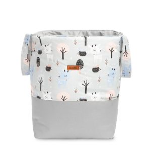 BASKET FOR TOYS MEDIUM - DEERS GREY