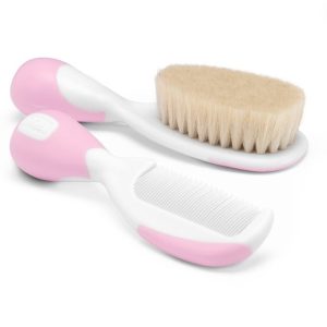 011926 Brush and Comb Natural Hair Rose