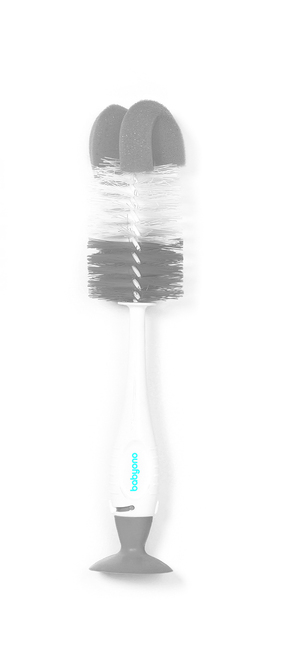 728/01 BRUSH WITH SUCTION CUP GREY BabyOno