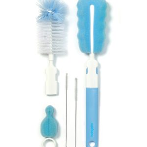 735/01 SET OF BRUSHES FOR TEATS AND BOTTLES BLUE BabyOno