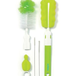 735/02 SET OF BRUSHES FOR TEATS AND BOTTLES GREEN BabyOno