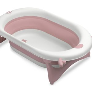 Foldable travel bath tub – POWDER PINK