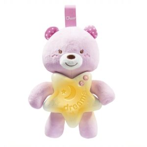 079704 GOOD NIGHT BEAR PINK