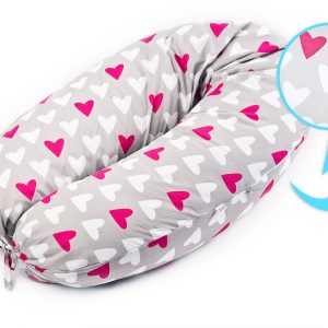 XL Pregnancy Pillow PINK HEARTS
