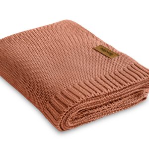 Bamboo and cotton blanket – CORAL