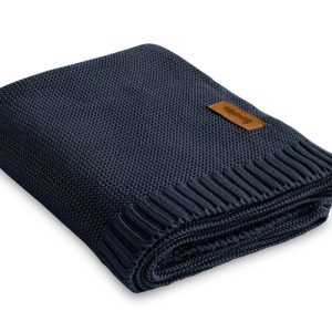 Bamboo and cotton blanket – NAVY