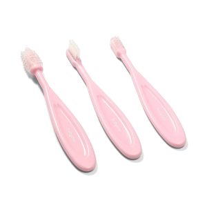 550/01 TOOTHBRUSH SET FOR BABIES AND CHILDREN PINK BabyOno