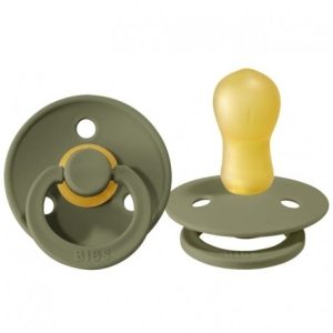 200275 PACIFIER BIBS OLIVE 6+ (M)