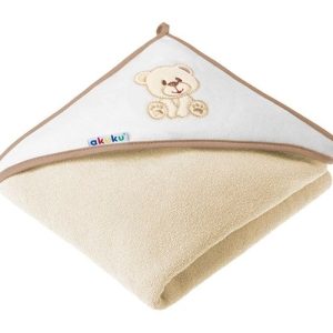 A1252 Baby hooded towel BEAR YELLOW
