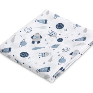 Muslin swaddle blanket – cosmos