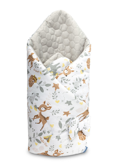 swaddle wrap VELVET WHITE FOREST ADVENTURE 75x75