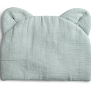 Muslin pushchair pillow – graphite