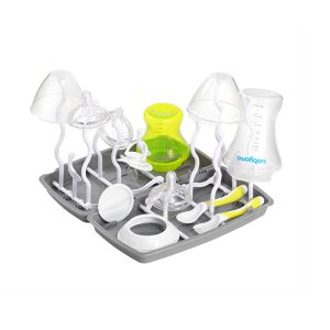 Universal bottle and teat drying rack