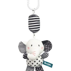 BLACK&WHITE STROLLER PENDANT ELEPHANT