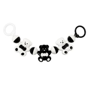 A0468 Pushchair rattle black/white