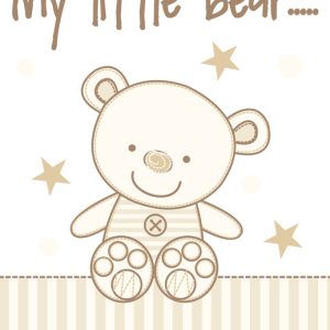 1409/01 KOC SATYNA PLUSZ MIŚ 80 X 100 BEŻ