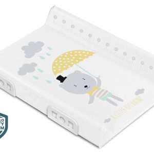 Stiffened Changing Pad WITH SAFETY SYSTEM - TEDDY BEARS - PLATINUM UMBRELLA