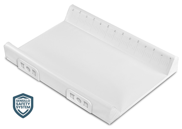 Stiffened Changing Pad WITH SAFETY SYSTEM - PLATINUM