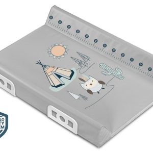 Stiffened Changing Pad WITH SAFETY SYSTEM - TIPI GREY