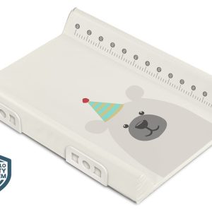 Stiffened Changing Pad WITH SAFETY SYSTEM - PARTY BEAR BEIGE