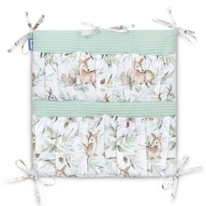 BED ORGANIZER WAFFLE - DEERS MINT