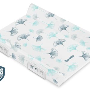 Stiffened Changing Pad WITH SAFETY SYSTEM - BOTANICAL PLATINUM 70 cm