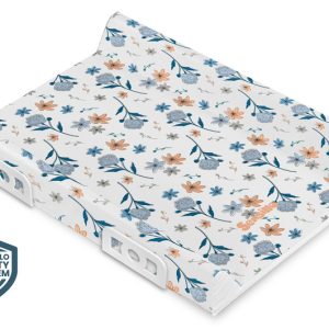Stiffened Changing Pad with Safety System– PEONIES PLATINUM 70 cm