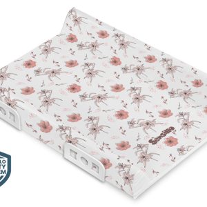Stiffened Changing Pad with Safety System– LILIES PLATINUM 70 cm