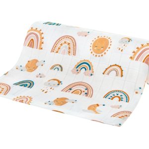 0355 BAMBOO DIAPER 30x30 RAINBOW