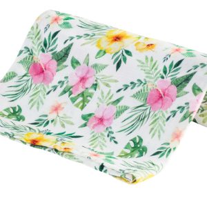 0301 BAMBOO DIAPER 75X75 FLOWERS