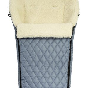 QUILTED WOOL ROMPER BAG GRAPHITE