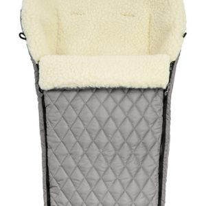 QUILTED WOOL ROMPER BAG GREY
