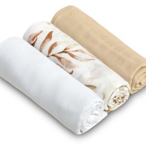 Muslin diaper 3-pack – beige