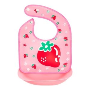 5666 BIB WITH POCKET STRAWBERRY