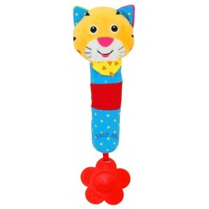 24528 RATTLE TOY PLUSH TIGER - SQUEAKER