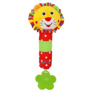24527 RATTLE TOY PLUSH LION - SQUEAKER
