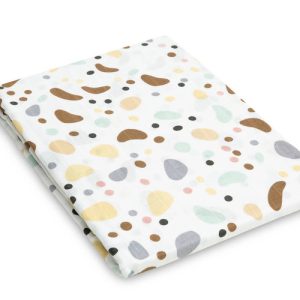 Muslin swaddle blanket stones 120x120