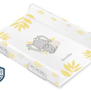 Stiffened Changing Pad WITH SAFETY SYSTEM - SAFARI ELEPHANT 70 cm