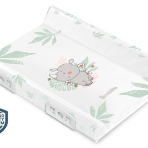 Stiffened Changing Pad WITH SAFETY SYSTEM - SAFARI RHINO 70 cm