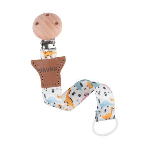 A0580 Soother band with clip, Dino